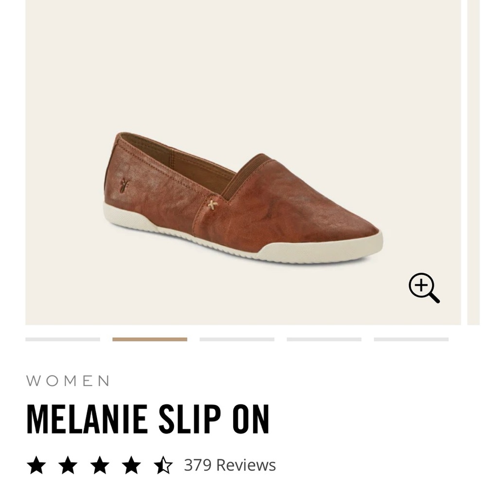 Frye Cognac Leather Flats